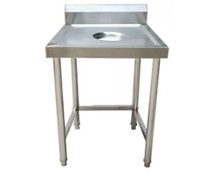 單孔污碟臺 尺寸:500x550x950mm